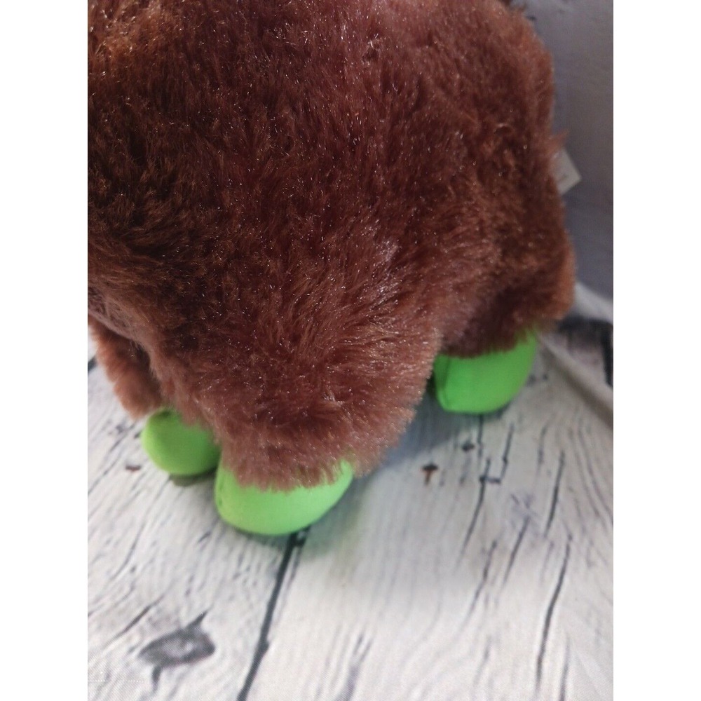 Goffa 13" Brown Llama Alpaca Plush Toy – Green Face & Feet Stuffed Animal Kawaii - Picture 2 of 6